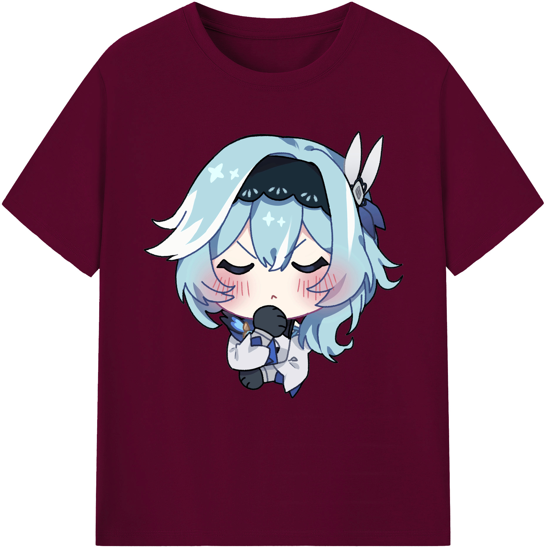 げんし神 优菈 ゆうら genshin Yūra レディースカジュアルプリントTシャツ（綿100％）